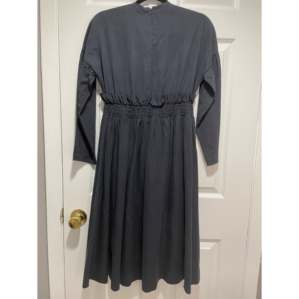 Lilac Designs  Blue Modest High Neck Dress Women's Size S - Picture 2 of 4